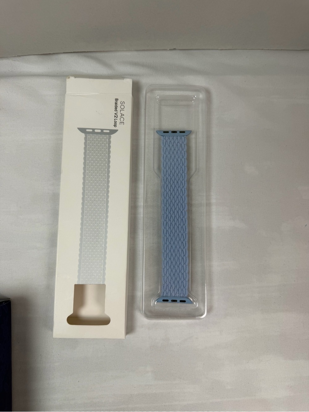 Solace Nylon Loop Strap Light Blue For Apple Watch 38/40/41MM New